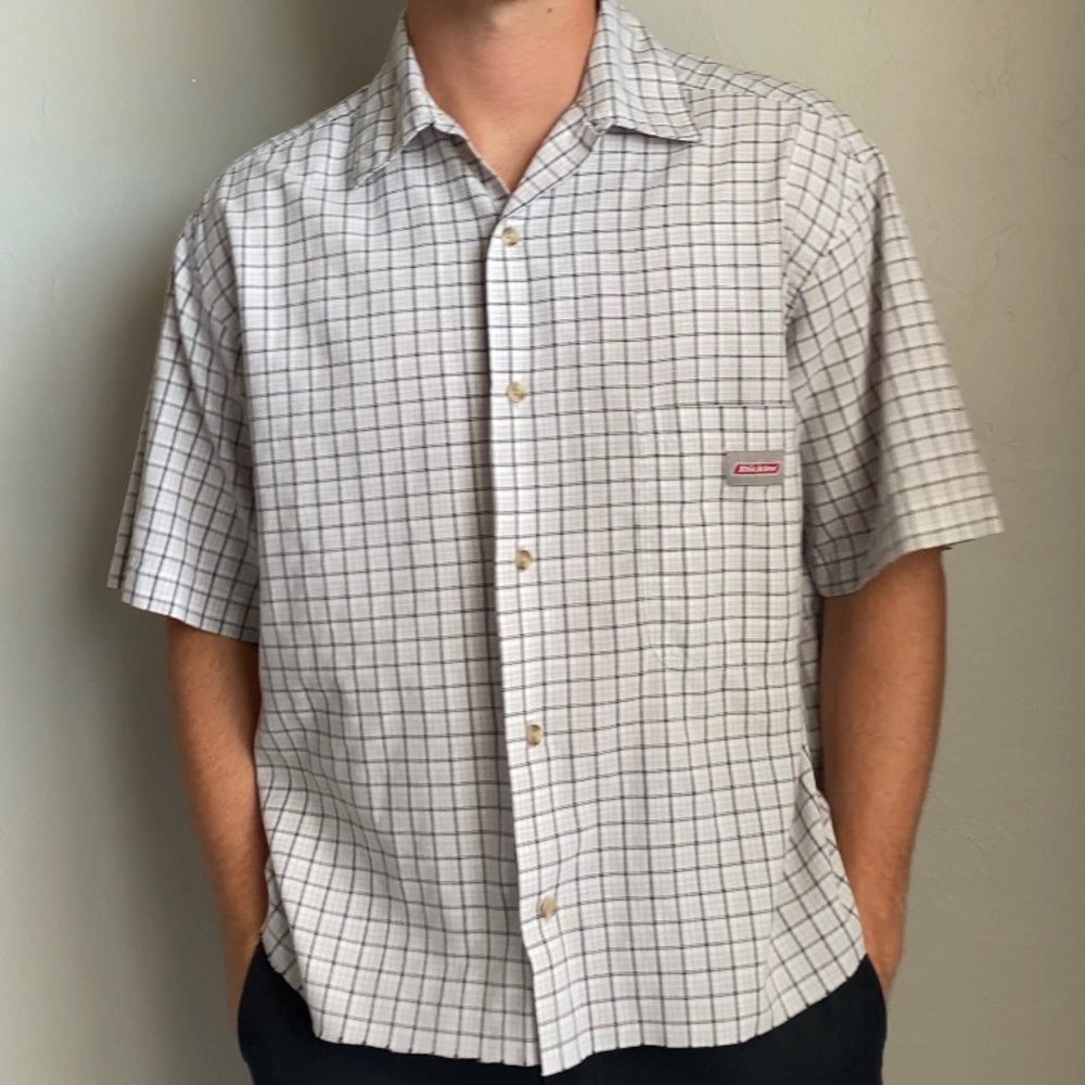 Dickies Plaid Short Sleeve Dress/Work Shirt